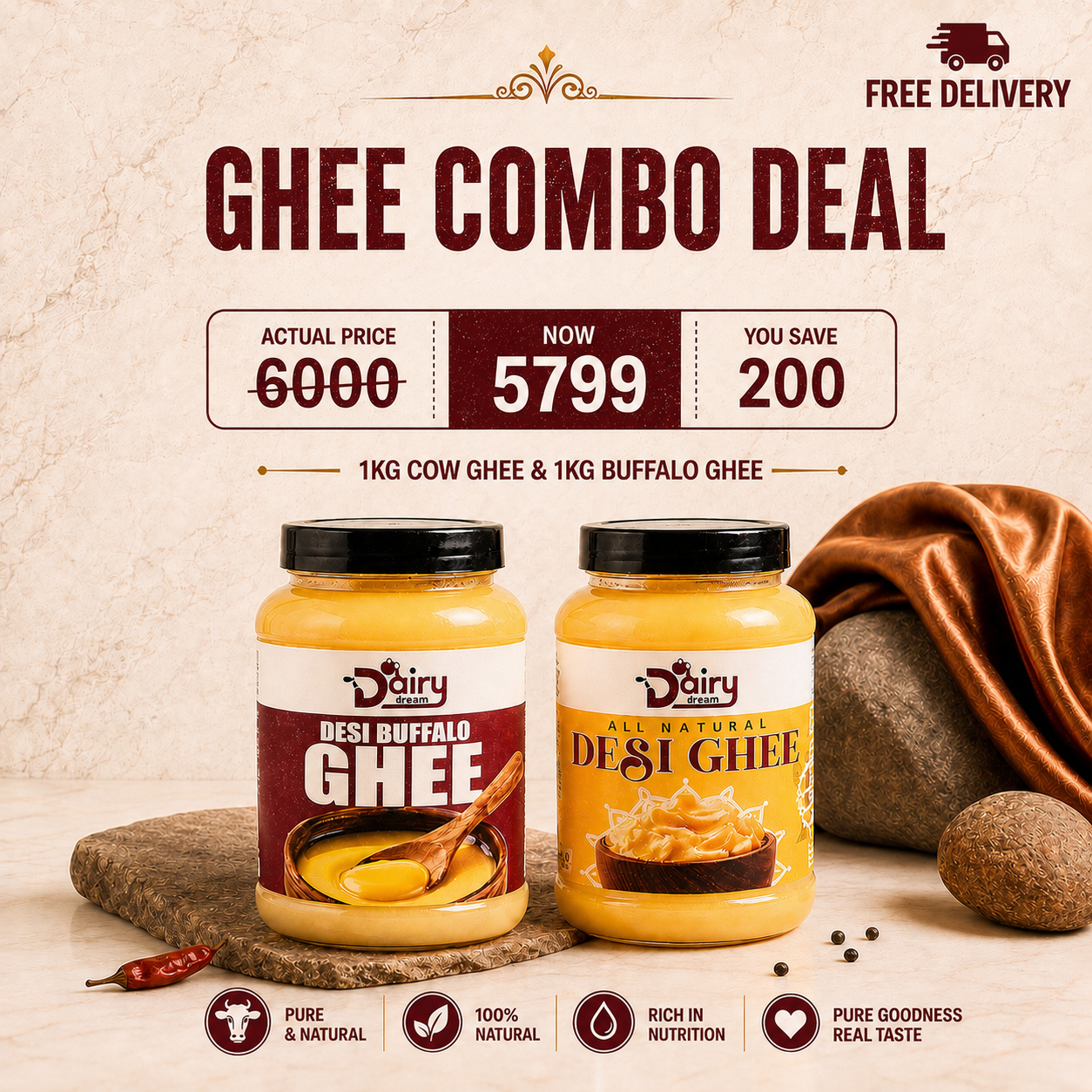 Desi Ghee Combo Deal