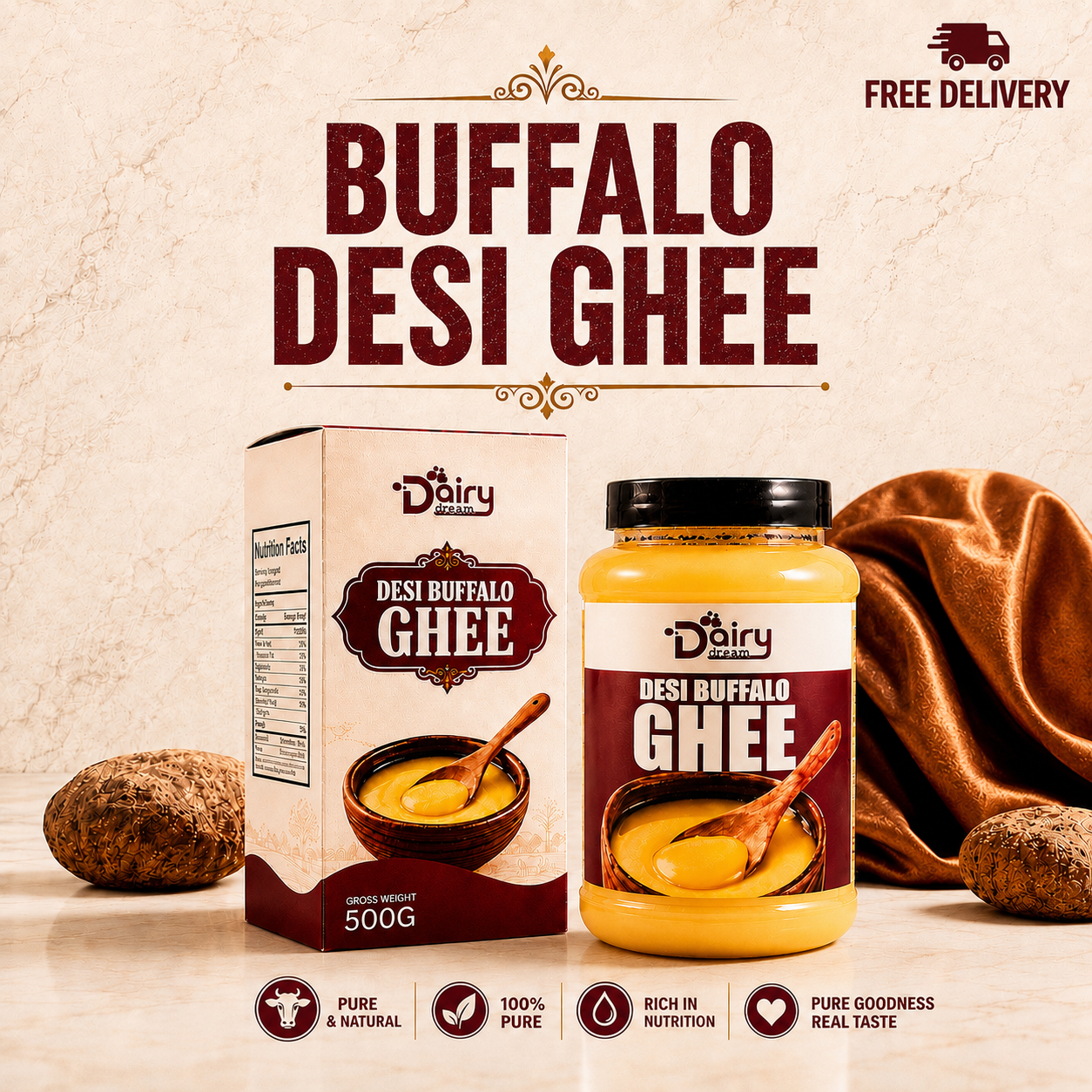 Desi Buffalo Ghee